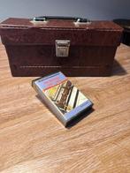 muziekcassette opberg box / jaren 70 / bruin, Ophalen of Verzenden, Audio en Video