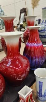 Partij Chinese porseleinen vazen jaren '70/'80, Huis en Inrichting, Ophalen, Gebruikt, Overige kleuren, Aardewerk of Porselein