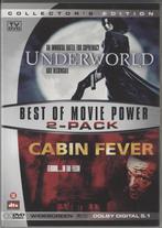 31) 2 Dvd: Underworld & Cabin Fever in 1 box: met Beckinsale, Vanaf 16 jaar, Ophalen of Verzenden, Gebruikt, Overige genres