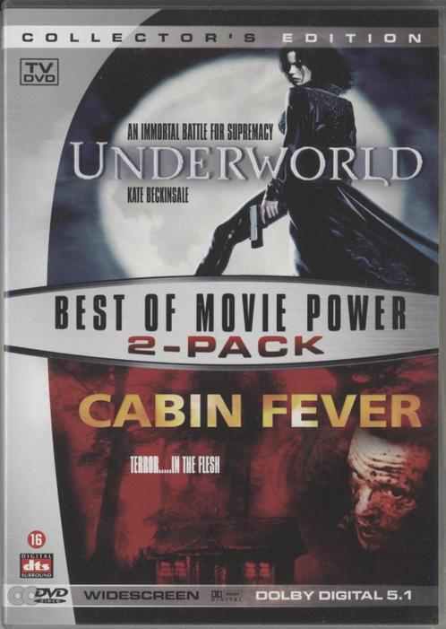 31) 2 Dvd: Underworld & Cabin Fever in 1 box: met Beckinsale, Cd's en Dvd's, Dvd's | Actie, Gebruikt, Overige genres, Vanaf 16 jaar