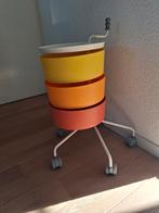 Vintage IKEA PS bijzet- / opbergtafel, Huis en Inrichting, Tafels | Bijzettafels, Ophalen of Verzenden, Rond, Minder dan 55 cm