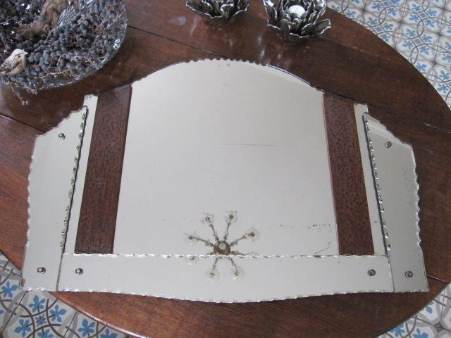 Vintage spiegel, iets verweerd 76 x 51 cm, Huis en Inrichting, Woonaccessoires | Spiegels, Gebruikt, 75 tot 100 cm, Minder dan 100 cm