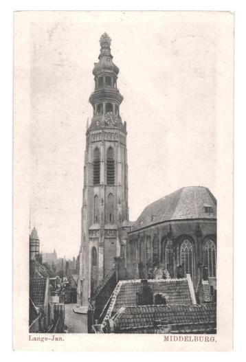 990483 Middelburg Zeeland Lange Jan 1915 Gelopen met post beschikbaar voor biedingen