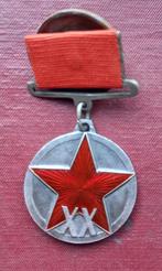 USSR Jubileummedaille 20 jaar Rode Leger 1ste klasse 1938, Ophalen of Verzenden, Nederland, Lintje, Medaille of Wings