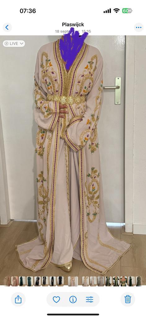 Takchita te koop/te huur - Prachtige Marokkaanse jurk, Kleding | Dames, Carnavalskleding en Feestkleding, Zo goed als nieuw, Kleding