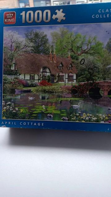 King puzzel classic collection april cottage 1000 stukjes