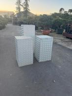 Traanplaat zuilen, pilaren, staanders, Ophalen, Tuin, Vierkant, Zo goed als nieuw