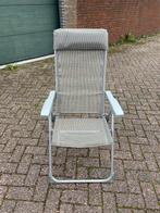 Comfortabele Campingstoel met Armleuningen, Ophalen, Gebruikt, Aluminium, Inklapbaar