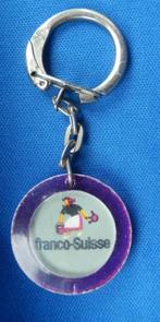 X339 sleutelhanger franco - suisse -- paars, Ophalen of Verzenden, Gebruikt