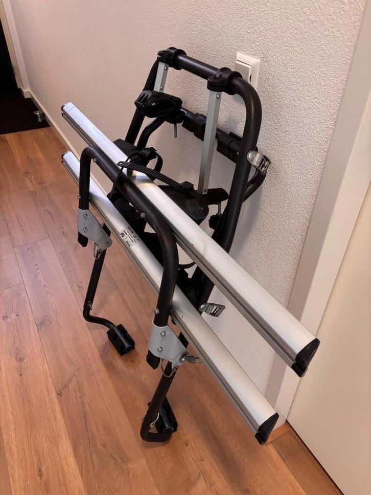 Menabo fietsendrager Stand up2, Auto diversen, Fietsendragers, Gebruikt, Achterklepdrager, 2 fietsen, Brede banden, Ophalen