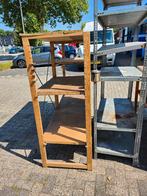 (1173) Houten bruynzeel opbergrek vam 184x60x150 cm BxDxH., Grenenhout, Gebruikt, ., 100 tot 150 cm