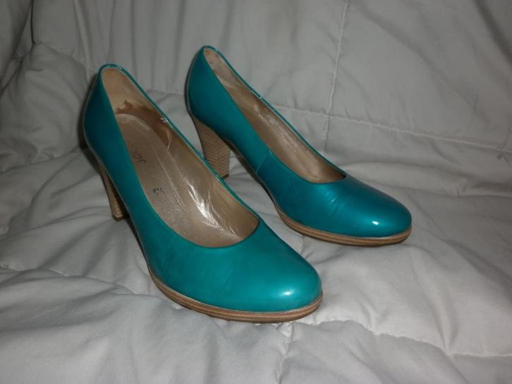 pumps merk : Gabor maat 40  , Kleding | Dames, Schoenen, Zo goed als nieuw, Pumps, Groen, Ophalen of Verzenden
