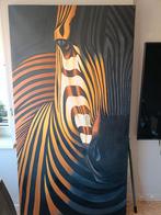 Zebra canvas schilderij, Ophalen of Verzenden