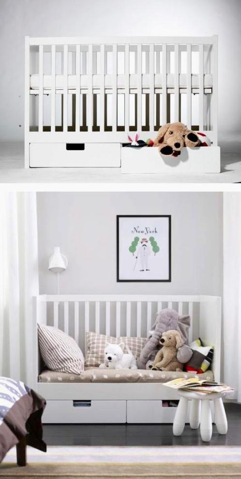 Stuva ledikant/meegroeibed met lades & matras. Van 0-3 jr, Kinderen en Baby's, Babywiegjes en Ledikanten, Gebruikt, Ledikant, Ophalen