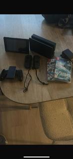 Nintendo Switch V1 met 2 games, Spelcomputers en Games, Spelcomputers | Nintendo Switch, Ophalen of Verzenden, Gebruikt, Met games