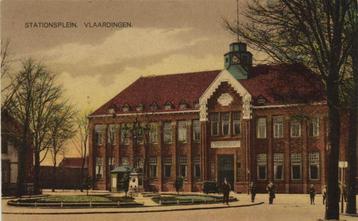 Stationsplein. Vlaardingen. - 1923 gelopen beschikbaar voor biedingen
