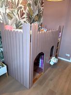Kasteel Hoogslaper - Roze, Ophalen, 85 tot 100 cm, Gebruikt, Hoogslaper of Stapelbed