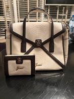 Elegante Guess Handtas met Bijpassende Portemonnee, Ophalen of Verzenden, Zo goed als nieuw, Wit, Handtas