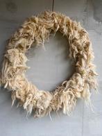 Krans van Racka schapenwol 80 cm, Huis en Inrichting, Woonaccessoires | Kransen, Ophalen, Zo goed als nieuw