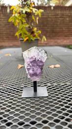 Amethist Geode op Standaard – 13 cm Hoog, Tuin en Terras, Planten | Tuinplanten, Ophalen of Verzenden, Bloeit niet, Overige soorten