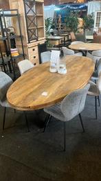 Eettafel mangohout ovaal (outlet), Huis en Inrichting, Ophalen, Zo goed als nieuw