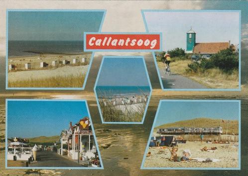 CALLANTSOOG Strand Paviljoen Kerk, Verzamelen, Ansichtkaarten | Nederland, Ongelopen, Noord-Holland, 1980 tot heden, Verzenden
