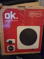OK. Single Hotplate - Kookplaat, Gebruikt, 3 kookzones of minder, Ophalen of Verzenden, Vrijstaand