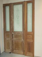 Set van 3 antieke deuren H 265 1 B 65 & 2x B 45 cm, Ophalen, Gebruikt, Minder dan 80 cm, 215 cm of meer