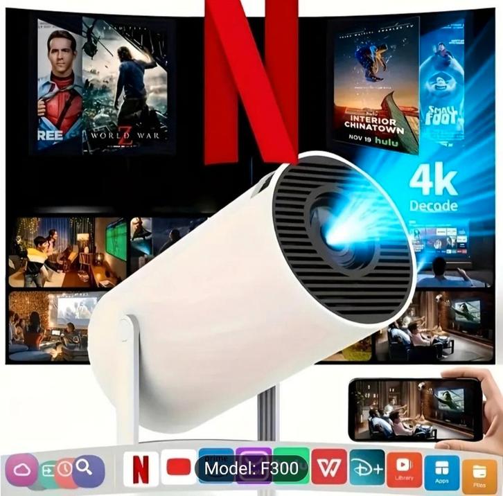 F300 mini projector, Audio, Tv en Foto, Beamers, Nieuw, LED, Full HD (1080), Ophalen of Verzenden