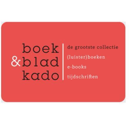 Cadeaubon Gift card Boek en Bladkado waarde €100, Tickets en Kaartjes, Kortingen en Cadeaubonnen, Eén persoon, Cadeaubon
