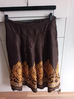 S superleuke rok bruin oranje takken en goud paillet visc., H&M, Bruin, Ophalen of Verzenden, Zo goed als nieuw