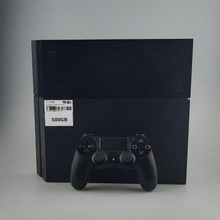 Playstation 4 500GB Zwart Incl: 1 Controller Zwart, Spelcomputers en Games, Spelcomputers | Sony PlayStation 4, Zo goed als nieuw