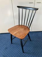 Vintage Houten Stoel - Zwart/Bruin 70 er jaren, Ophalen, Gebruikt, Bruin, Eén