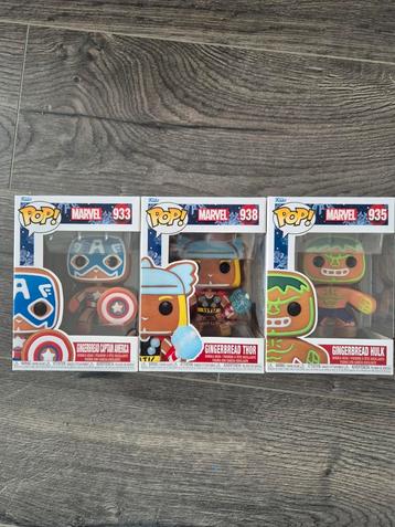 Funko pop! Marvel gingerbread collectie  beschikbaar voor biedingen