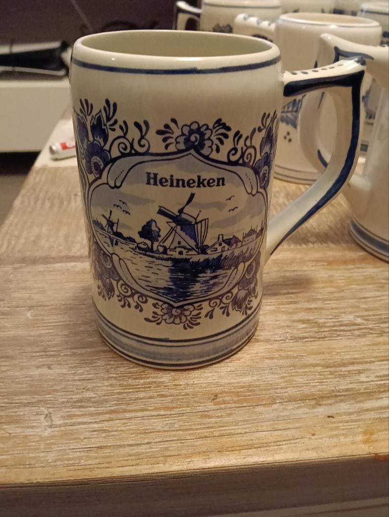 Delft Blue bier Pullen, Ophalen, Zo goed als nieuw, Glas of Glazen, Overige merken