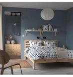 IKEA Tarva 160x200 met lattenbodems, Huis en Inrichting, Ophalen, Wit, Tweepersoons, Zo goed als nieuw