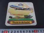 sticker strip vliegtuig KLM thuis in de lucht *, Ophalen, Zo goed als nieuw, Bedrijf of Vereniging