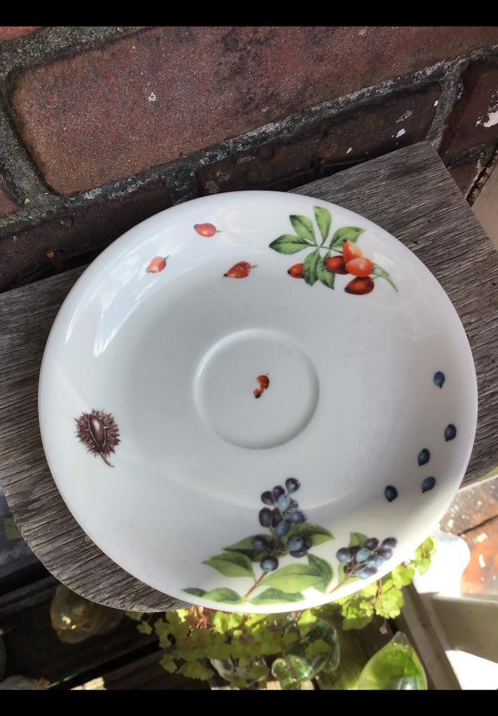 Alléén het schoteltje van kopje Janneke Brinkman, kerst 2012, Huis en Inrichting, Keuken | Servies, Ophalen of Verzenden