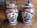 2x Chinees porceleinen vaas met deksel kaststel vazen 43cm, Ophalen of Verzenden