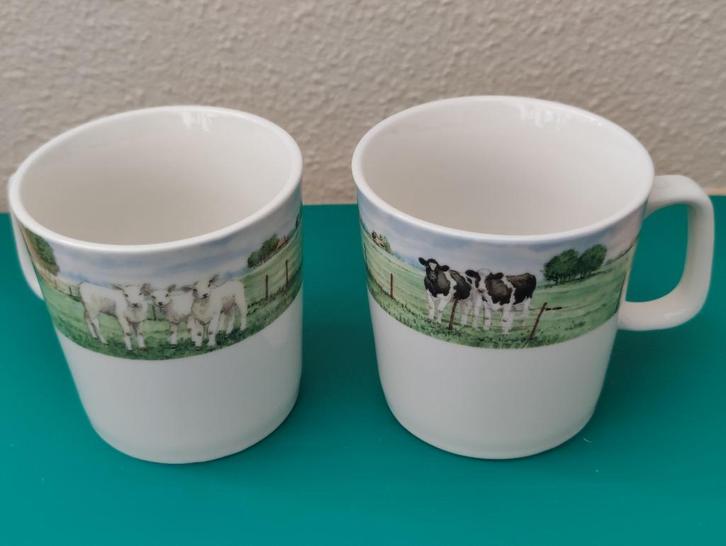 Twee prachtige oormokken van Wiebe van der Zee "Kraamvisite", Huis en Inrichting, Keuken | Servies, Zo goed als nieuw, Overige typen