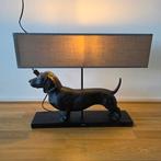 Teckel Tafellamp Happy House, Huis en Inrichting, Lampen | Tafellampen, Ophalen, Hout, Zo goed als nieuw, Modern