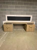 Werkbank steigerhout met krijtbord en 2 lades, Ophalen, Zo goed als nieuw