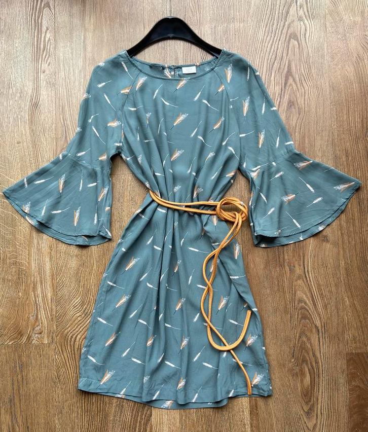 Zomerjurk Yaya maat 36, Kleding | Dames, Jurken, Zo goed als nieuw, Maat 36 (S), Groen, Boven de knie, Ophalen of Verzenden