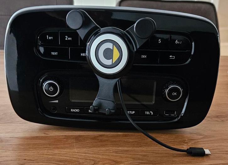 Smart Fortwo 453 Radio met Telefoonhouder, Auto diversen, Autoradio's, Gebruikt, Ophalen of Verzenden