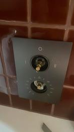 Saniclear rozet afsluitplaat inbouw gun metal, Doe-het-zelf en Verbouw, Sanitair, Ophalen of Verzenden, Zo goed als nieuw, Bad