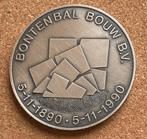Penning - BONTENBAL BOUW B.V.  5-11-1890 . 5-11-1990 100 Jr, Postzegels en Munten, Penningen en Medailles, Ophalen of Verzenden