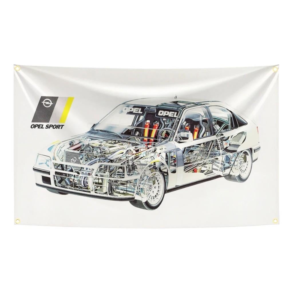 Grote vlaggen Opel (150x90cm), Ophalen of Verzenden, Nieuw