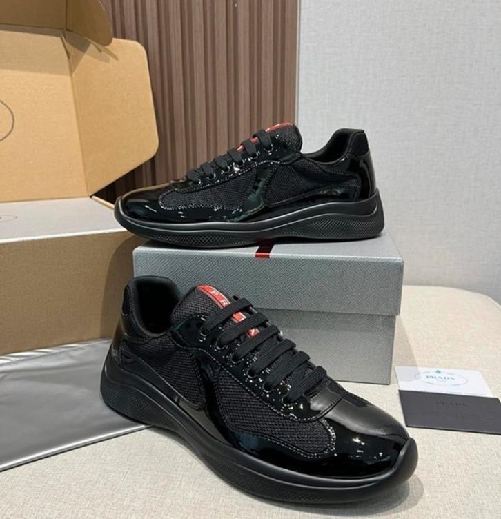 Prada americans cup black maat 43, Kleding | Heren, Schoenen, Zo goed als nieuw, Zwart, Ophalen of Verzenden