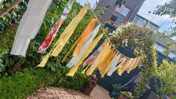 Bohemian linten slinger 5 mtr geel beschikbaar voor biedingen