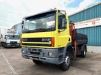 DAF 65 -180ATI 4x4 FULL STEEL 3-WAY KIPPER AND PALFINGER CRA, Auto's, Vrachtwagens, Euro 2, Overige kleuren, Bedrijf, Vierwielaandrijving